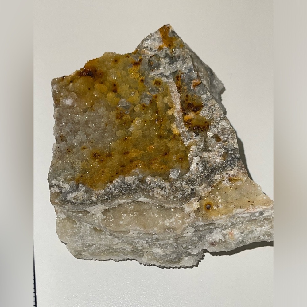 Cubic fluorite on Druze Quartz 💛HP💛 - Picture 2 of 16